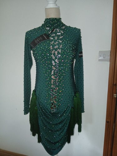 New green latin dance - latin, dress