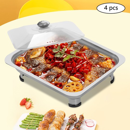 4pcs buffet dish - tray, food