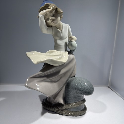 Lladro nao girl looking - nao, out