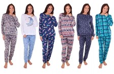 Ladies Fleece Pyjamas Printed