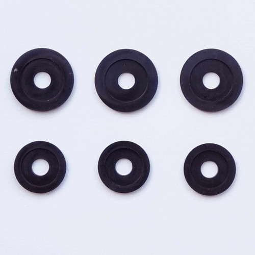 Set black rubber spring - set,