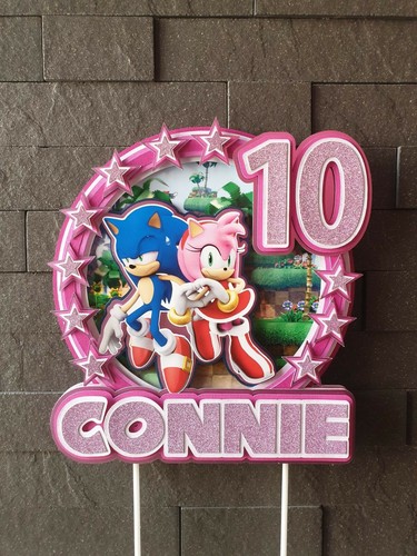 Personalised sonic and amy - sonic,