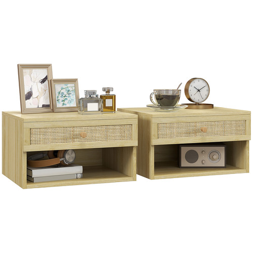 Bedside table floating natural - floating,
