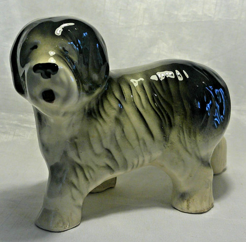 Vintage old english sheepdog - english,