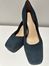 HOBBS London Navy Suede Court