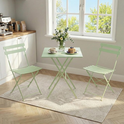 Collapsible metal bistro set - bistro,