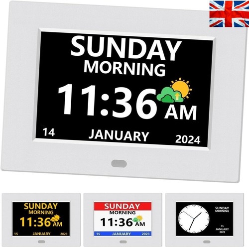 Digital alarm clock day - digital, date
