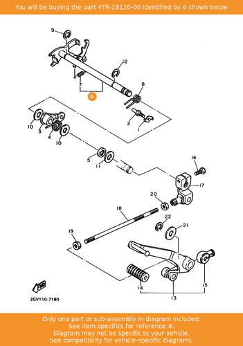 Yamaha shift lever assy - shift,
