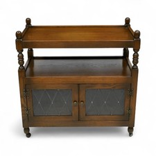 Old Charm Wood Bros Tea Serving Trolley Light Oak FREE Nationwide Delivery