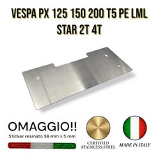 Piastra Rinforzo Cavalletto in INOX Per VESPA PX 125 150 200 T5 PE LML STAR 2T 4
