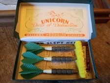 Vintage Unicorn Brass Darts