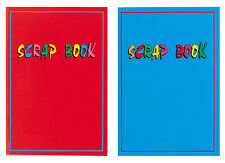 2 x LARGE SCRAPBOOKS 32 PAGE SCRAP BOOKS RED & BLUE LAMINATED COVERS A4+ 31cm