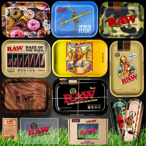Raw rolling trays mini - trays, small