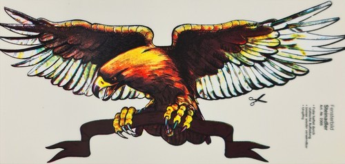 Decal sticker eagle - sticker, golden