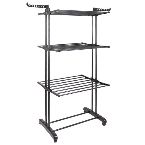 Folding metal wheeled clothes - metal,