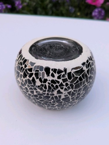 Mosaic crackle tea light - tea,