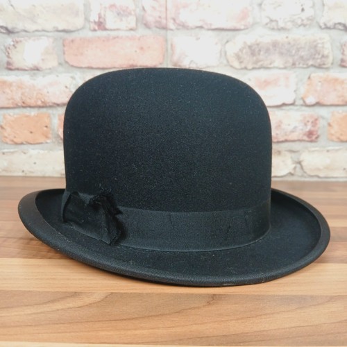 Vintage wilson black wool felt - black,