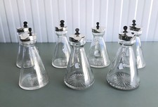 1 x ANTIQUE SILVER & GLASS WHISKY NOGGIN VARIOUS MAKERS/YEARS OTHERS AVAILABLE