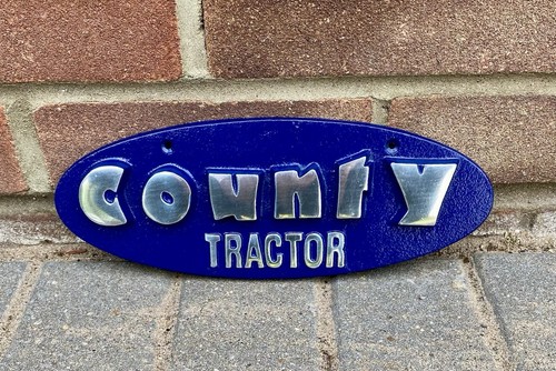 County tractor aluminium sign - tractor,