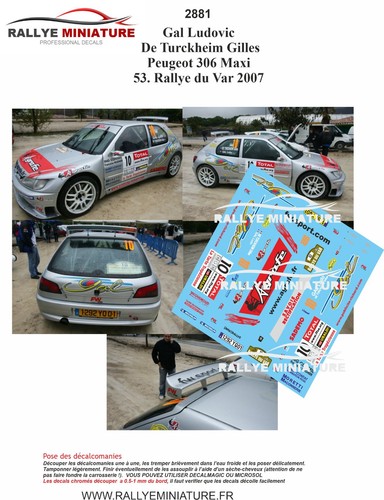 Decals ref 2881 - 2881, peugeot