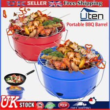 Portable BBQ Barrel Garden Patio Charcoal Stove Summer Barbecue Winter heating