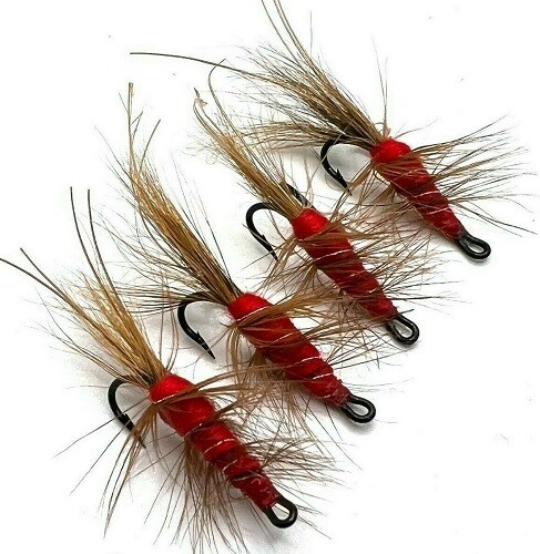 Salmon fishing flies red - salmon,
