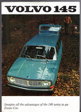Volvo 145 & 145 S 1969-1970 UK Market Foldout Sales Brochure 140-Series B20