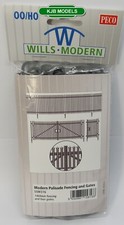 OO Gauge Wills Modern SSM316 Modern Palisade Fencing with Gates - Plastic Kit