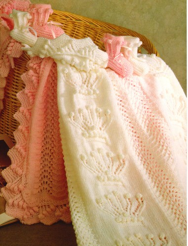 Crown and fan patterned baby - crown,