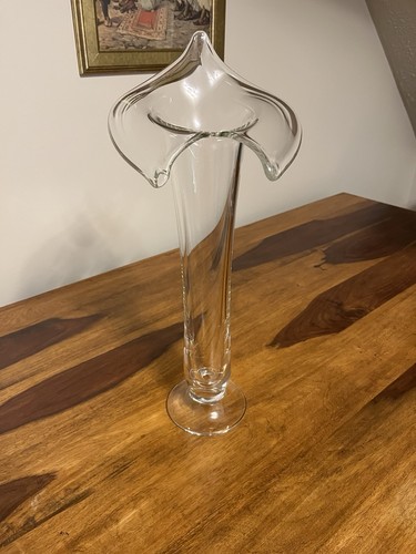 Lily glass vase - glass,