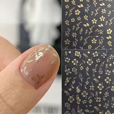 2pcs Vintage Floral Nail