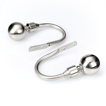 Curtain pole holdback - curtain,