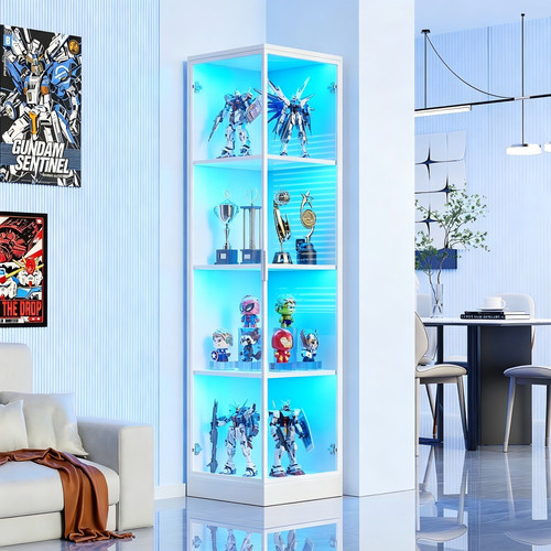 Corner display case - case, with
