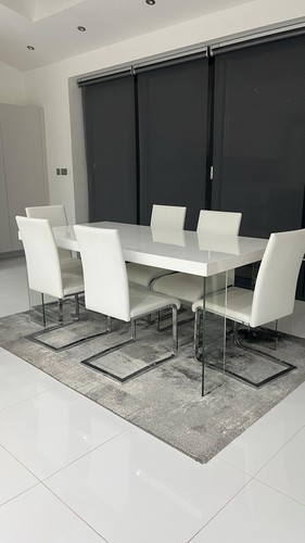 White gloss table - gloss,