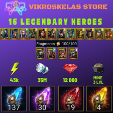 Raid Shadow Legends | Starter: 137 Ancient, 30 Void, 19 Primal, 4 Sacred Shards