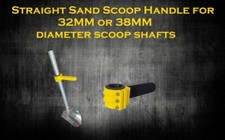 Straight Sand Scoop Handle for 32MM or 38MM diameter scoop shafts