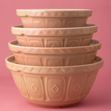 Mason Cash Mixing Bowl Asst Sizes Cane Beige Baking Bowls Measuring Cups School