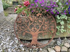 RUSTY METAL LOVE BIRDS TREE