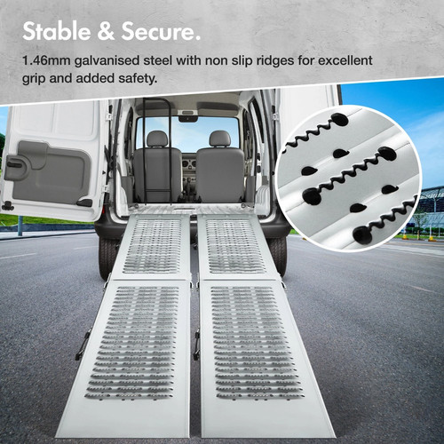 Foldable loading ramps 2pc - -,