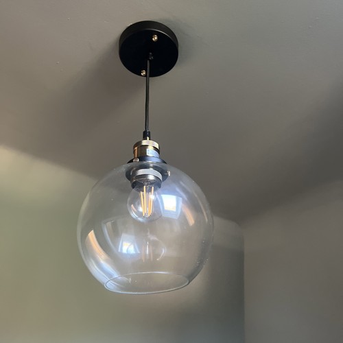 Modern glass pendant - glass,