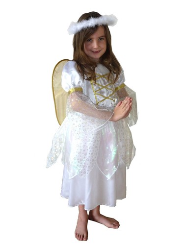 Gold angel girls costume - gold,