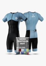 SLS3 Men's Triathlon Suit - Tri Suit Short Sleeve, Breathable, Quick Dry, Padded