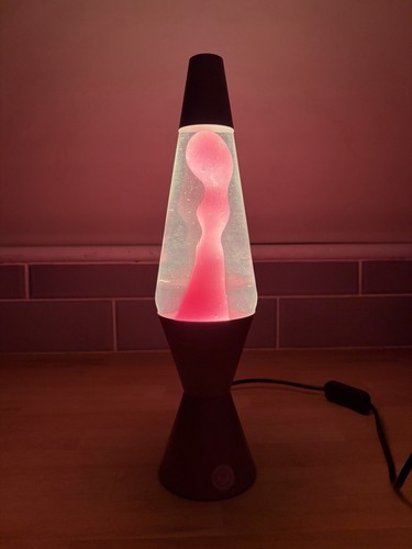 Pink lava lamp 36cm rose - lava, gold