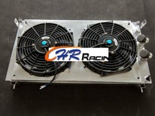 FOR Ferrari DeTomaso Pantera 5.8L MT 1971-1989 Radiator+Shroud+Fans 62MM