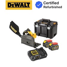 Dewalt DCS520T2 54v XR FLEXVOLT Cordless Plunge Saw 165mm - 2 x 6.0ah Batteries