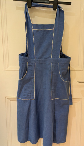 Small blue french apron - small,