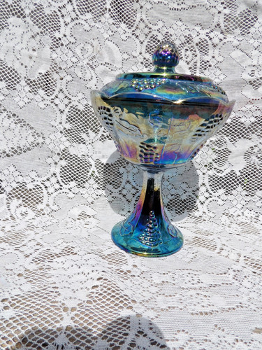 Indiana glass blue carnival - indiana,