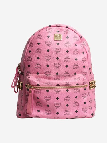 Mcm pink stark backpack - mcm,