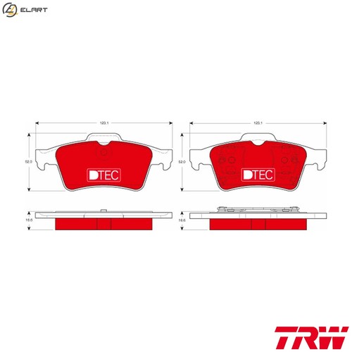 Brake pad set - brake,