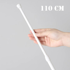 Telescopic Net Voile Tension Curtain Rail Pole Rods Extendable Spring Loaded Rod